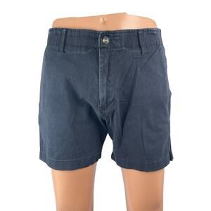 Nat Nast Men's Navy Blue Cotton High Rise Casual Mini Chino Khaki Shorts Size 32